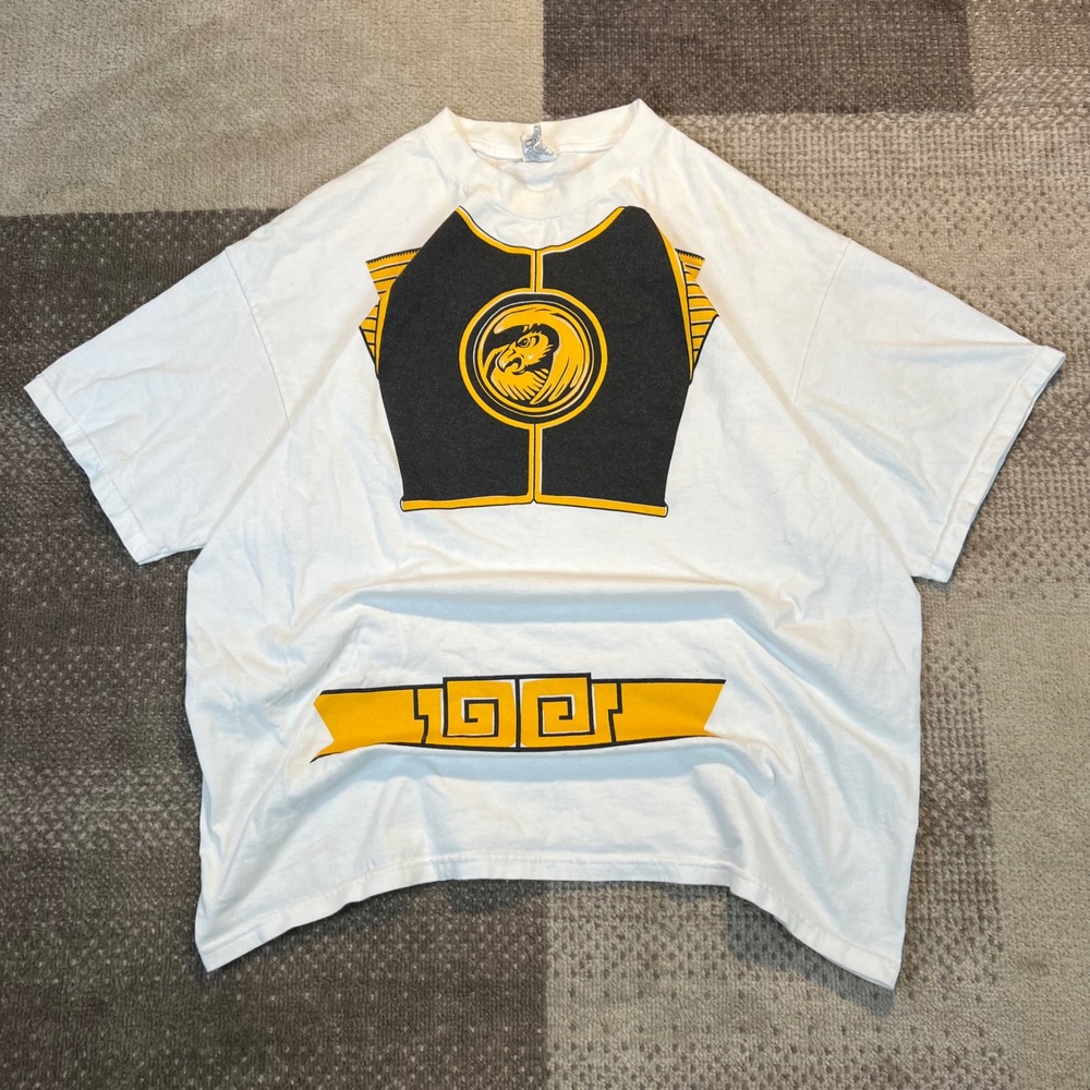 Vintage White Power Ranger Alstyle Graphic T Shirt Mens XL White
